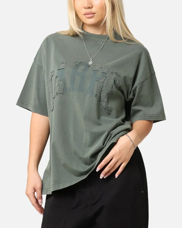 Carre Con-Star Oversized T-Shirt Rinsed Moss Green sold by Culture Kings