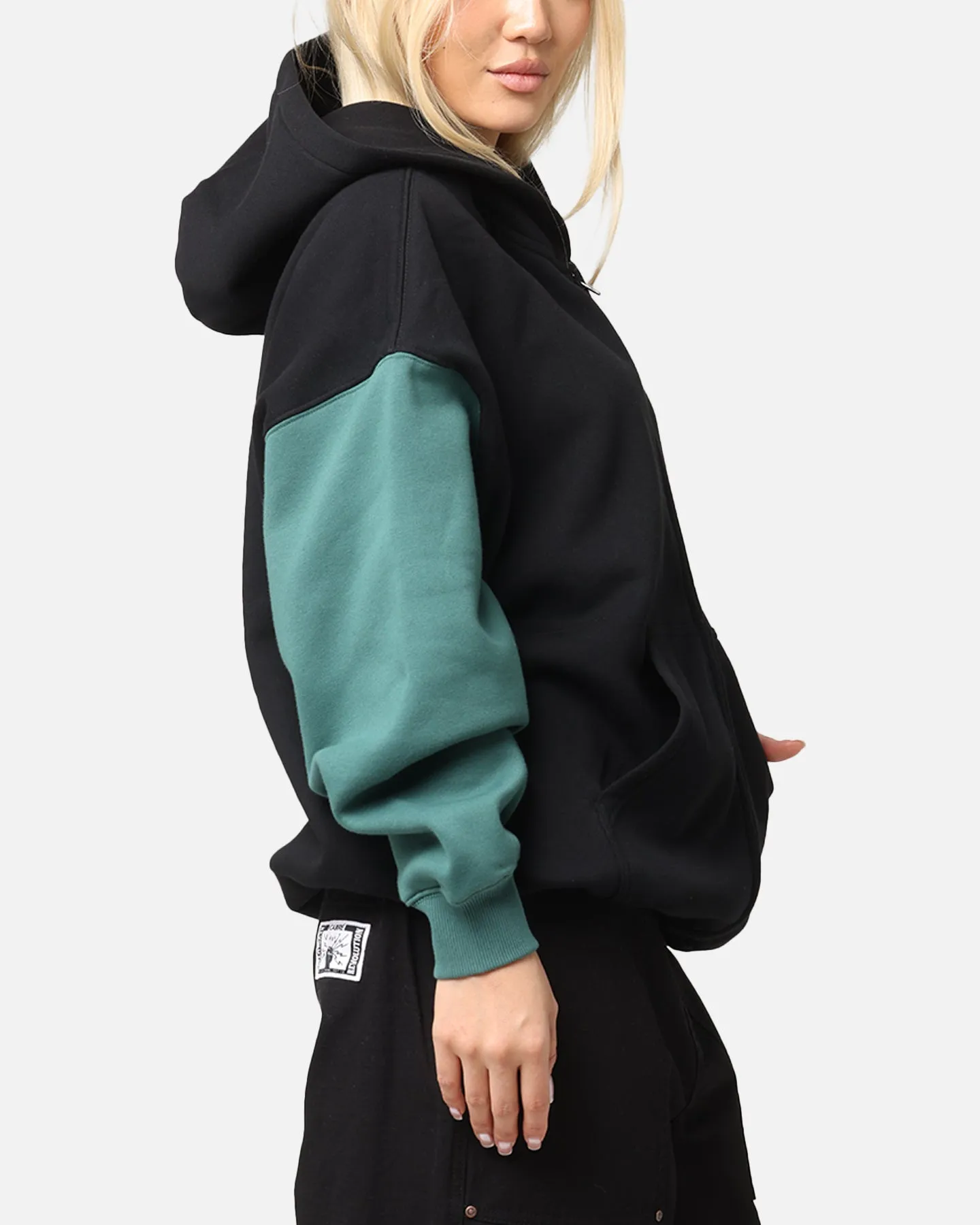 Carre Floral Full Zip Hoodie Black/Green sold by Culture Kings product image thumbnail 5