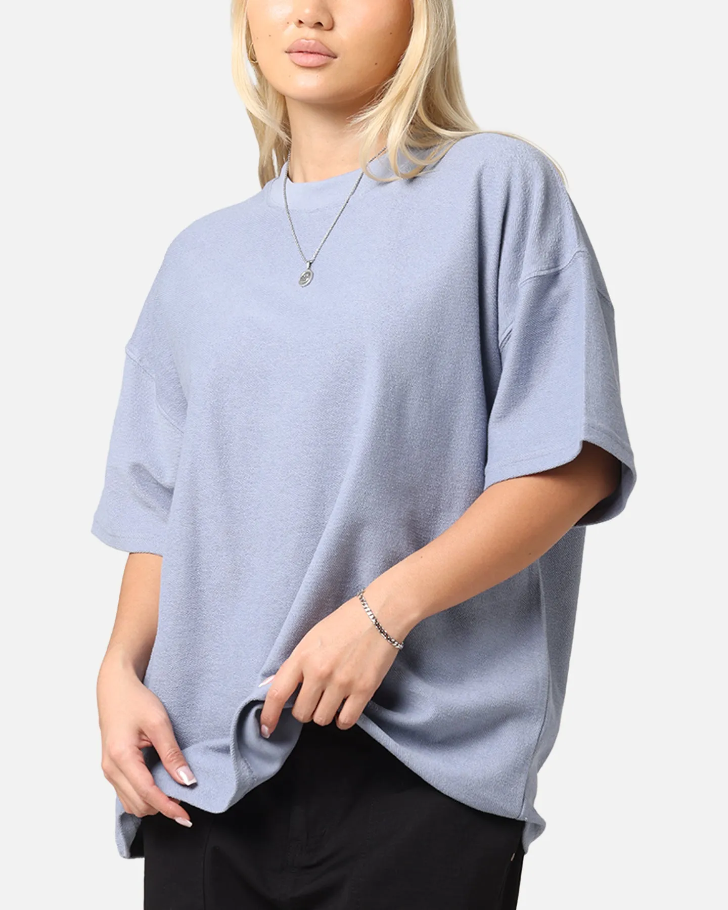 Carre Terry Oversized T-Shirt Blue sold by Culture Kings