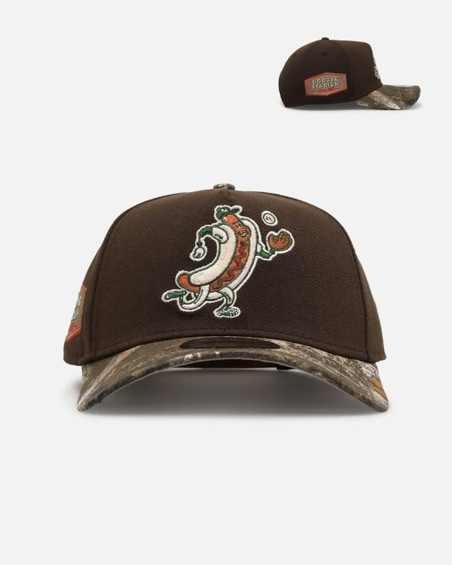 New Era Los Angeles Dodgers 'Great Outdoors' 9FORTY A-Frame Snapback Brown/Camo sold by Culture Kings