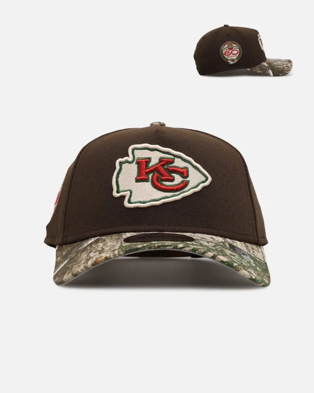 New Era Kansas City Chiefs 'Great Outdoors' 9FORTY A-Frame Snapback Brown/Camo sold by Culture Kings