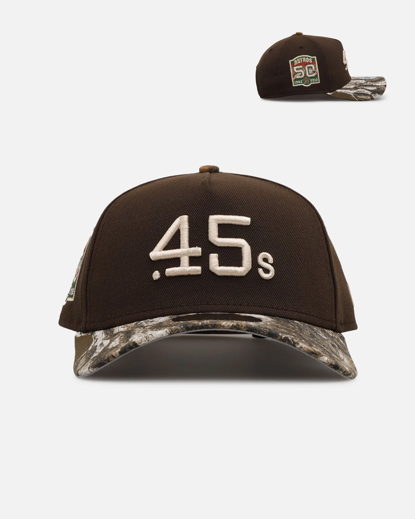 New Era Houston Astros 'Great Outdoors' 9FORTY A-Frame Snapback Brown/Camo sold by Culture Kings