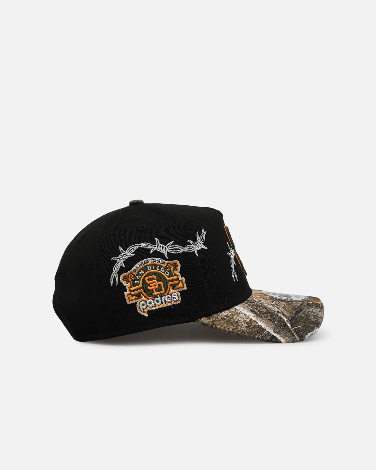 New Era San Diego Padres 'Realtree Grit 2.0' 9FORTY A-Frame Snapback Black/Green/Orange sold by Culture Kings product image thumbnail 3