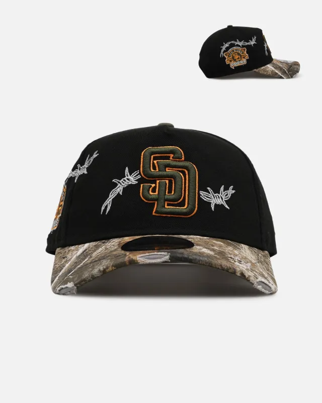 New Era San Diego Padres 'Realtree Grit 2.0' 9FORTY A-Frame Snapback Black/Green/Orange sold by Culture Kings