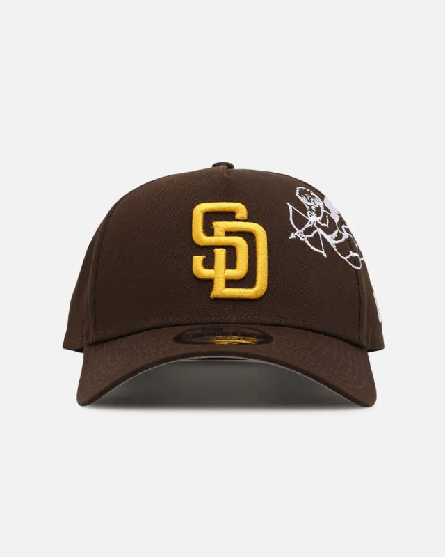 New Era San Diego Padres 'Cherub Official Team Color' 9FORTY A-Frame Snapback Brown sold by Culture Kings
