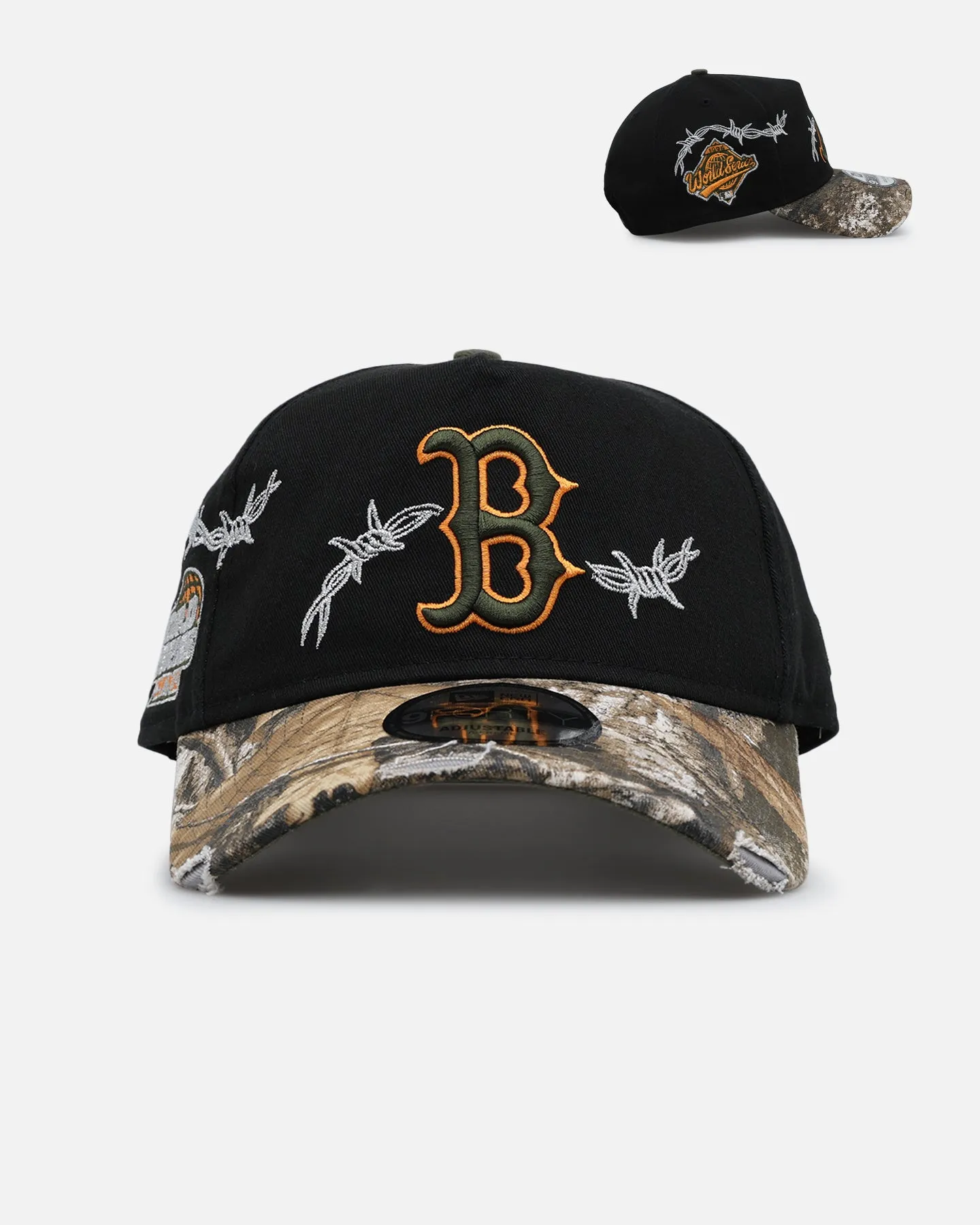 New Era Boston Red Sox 'Realtree Grit 2.0' 9FORTY A-Frame Snapback Black/Green/Orange sold by Culture Kings