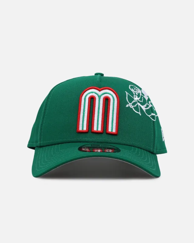 New Era Mexico National Baseball Team 'Cherub Official Team Color' 9FORTY A-Frame Snapback Green sold by Culture Kings