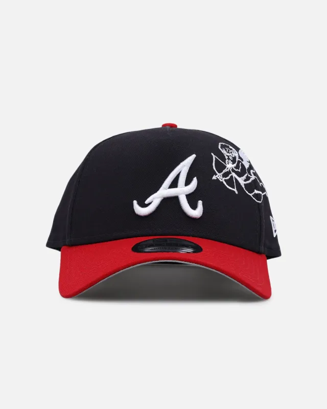 New Era Atlanta Braves 'Cherub Official Team Color' 9FORTY A-Frame Snapback Navy/Red sold by Culture Kings