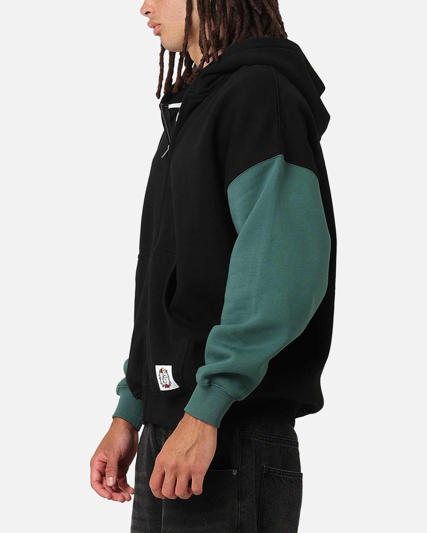 Carre Floral Full Zip Hoodie Black/Green sold by Culture Kings product image thumbnail 5