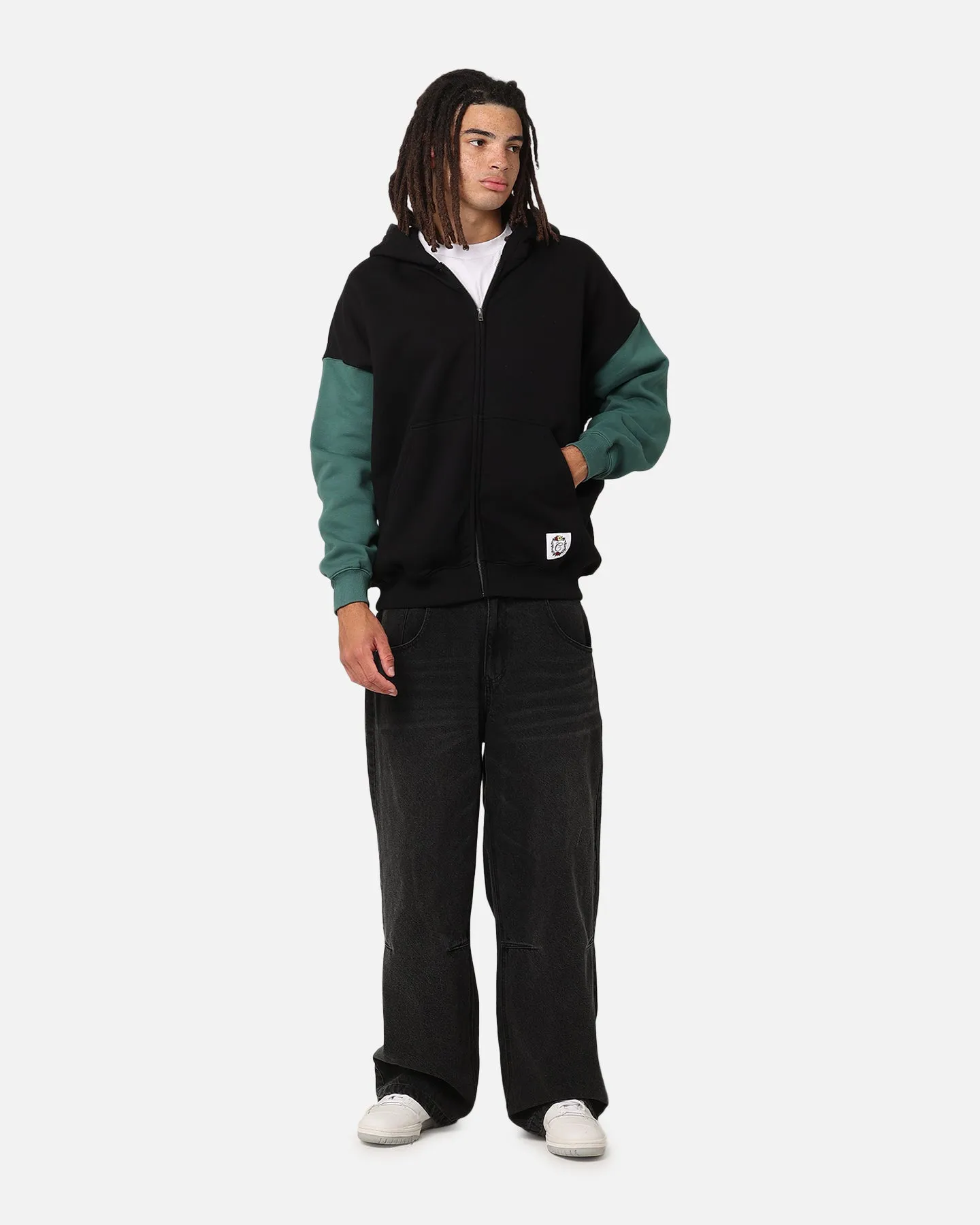 Carre Floral Full Zip Hoodie Black/Green sold by Culture Kings product image thumbnail 2