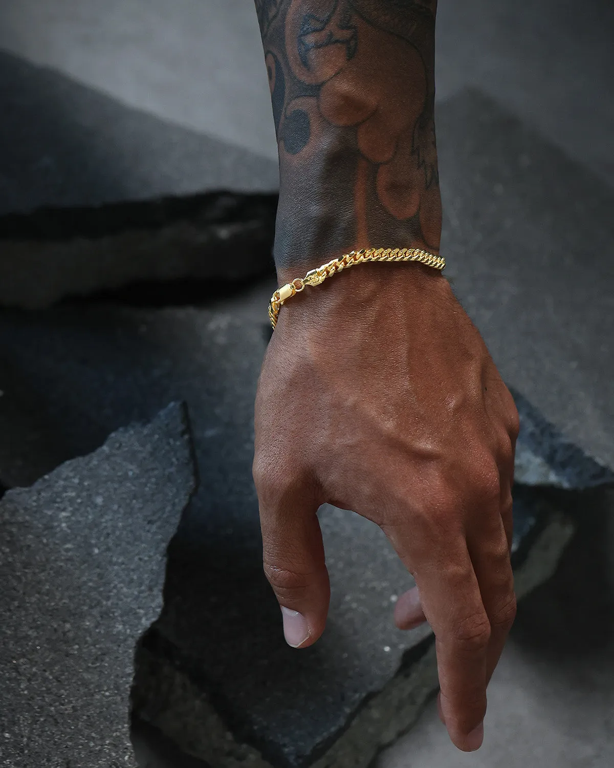 House Of Auric 7mm Cuban Bracelet 18k Gold Vermeil sold by Culture Kings