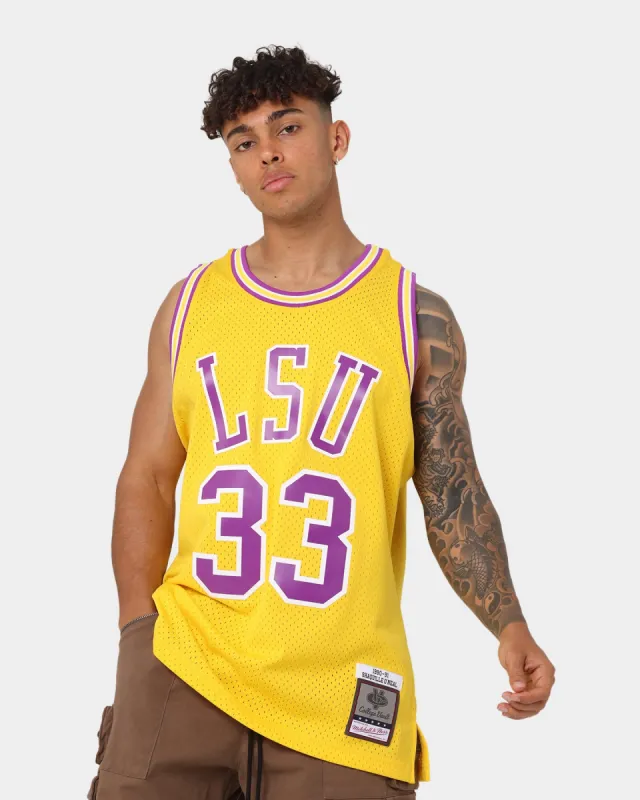 Mitchell & Ness Shaquille O'Neal Louisiana State University '90-'92 Jersey Yellow sold by Culture Kings