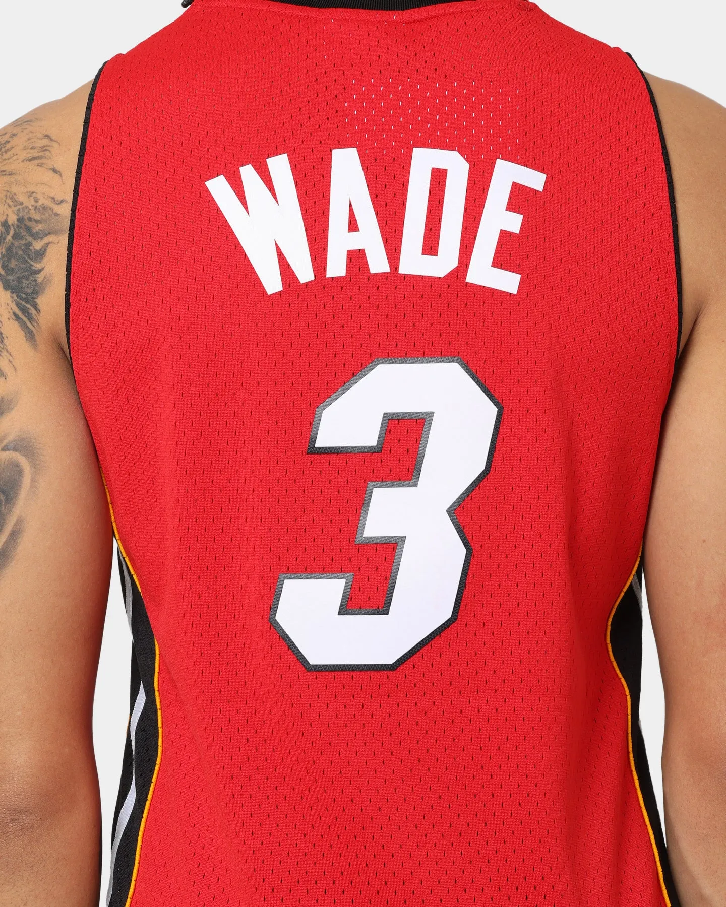 Mitchell & Ness Miami Heat Dwyane Wade #3 '05-'06 Road Jersey Red sold by Culture Kings product image thumbnail 5