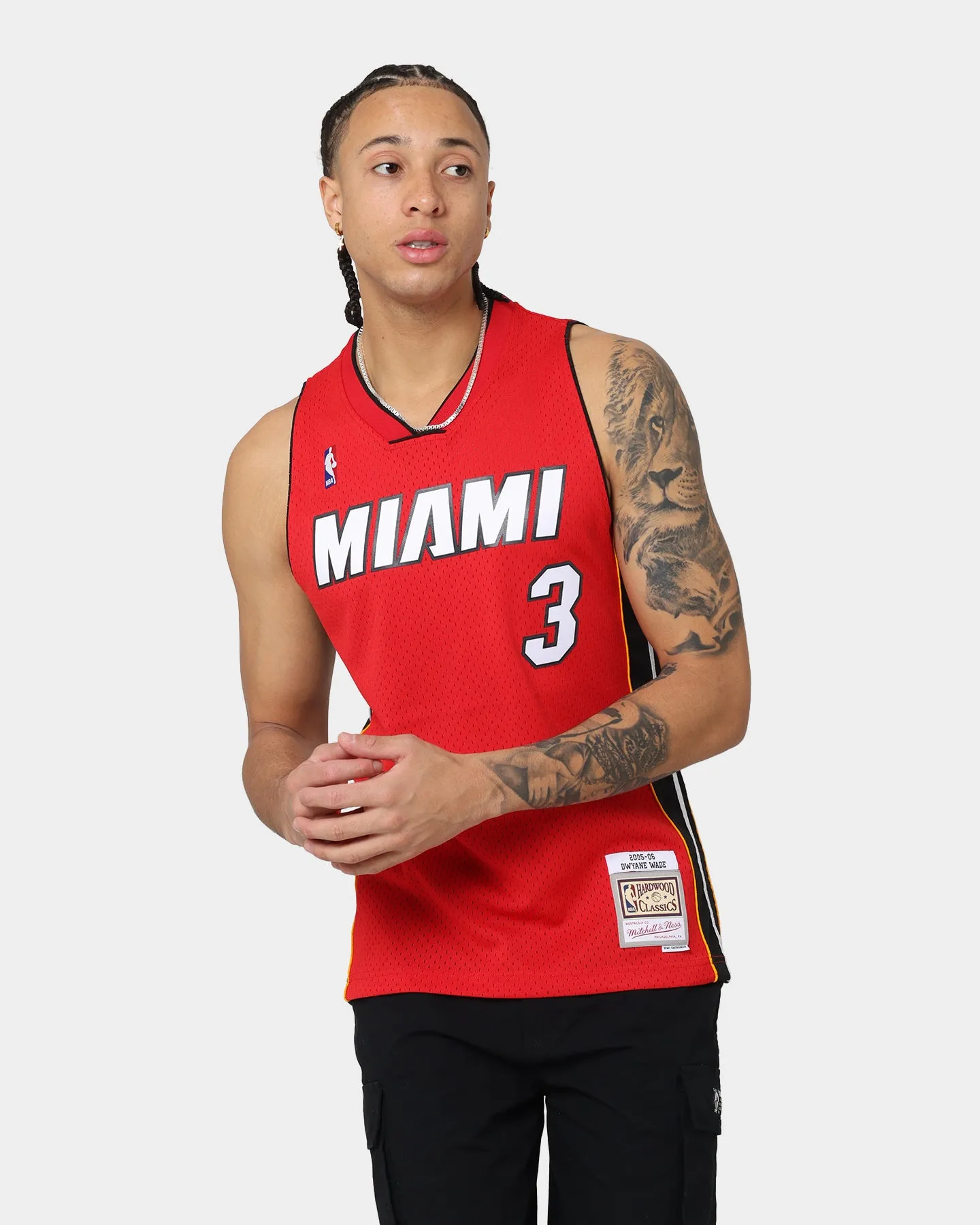 Mitchell & Ness Miami Heat Dwyane Wade #3 '05-'06 Road Jersey Red sold by Culture Kings