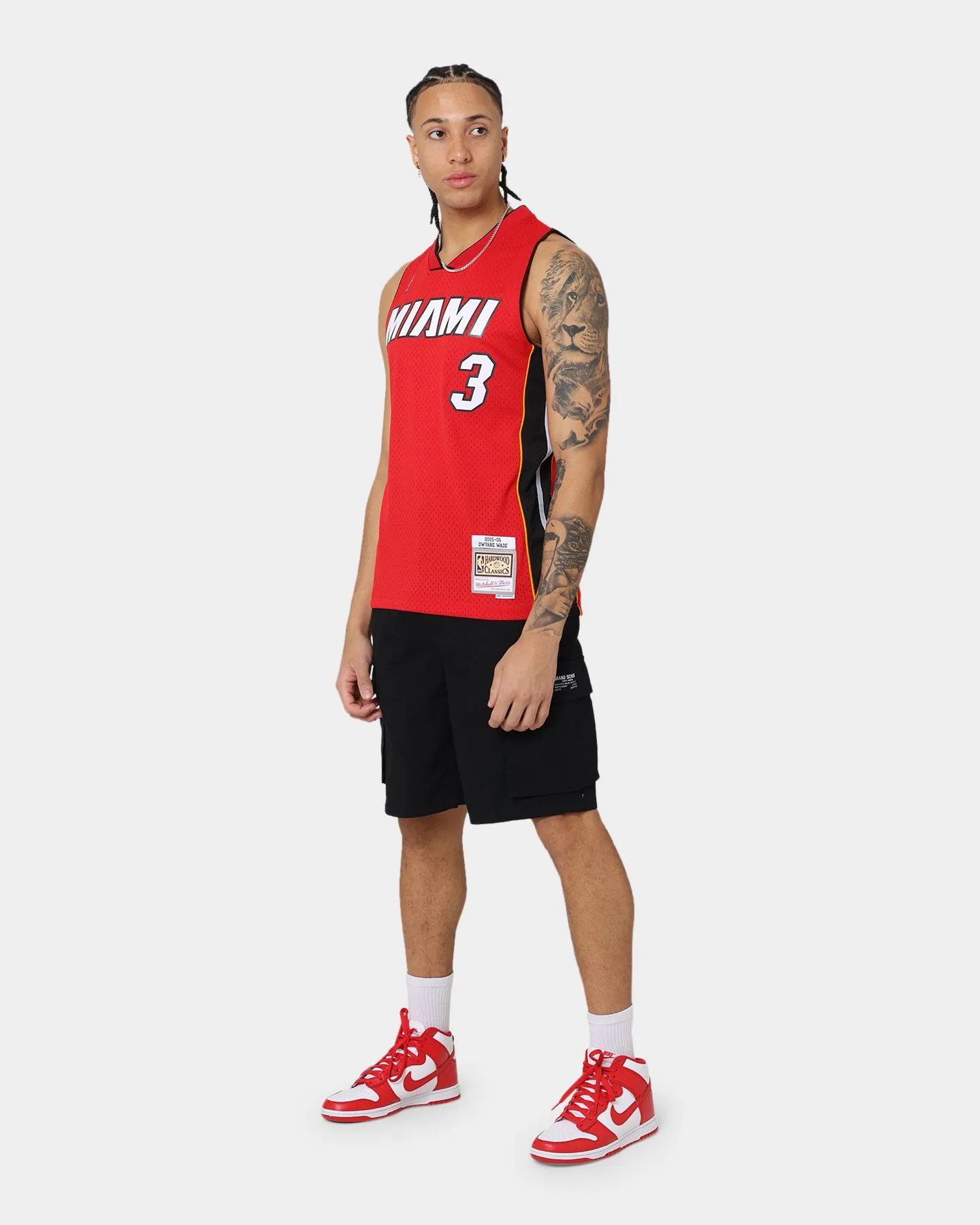 Mitchell & Ness Miami Heat Dwyane Wade #3 '05-'06 Road Jersey Red sold by Culture Kings product image thumbnail 3