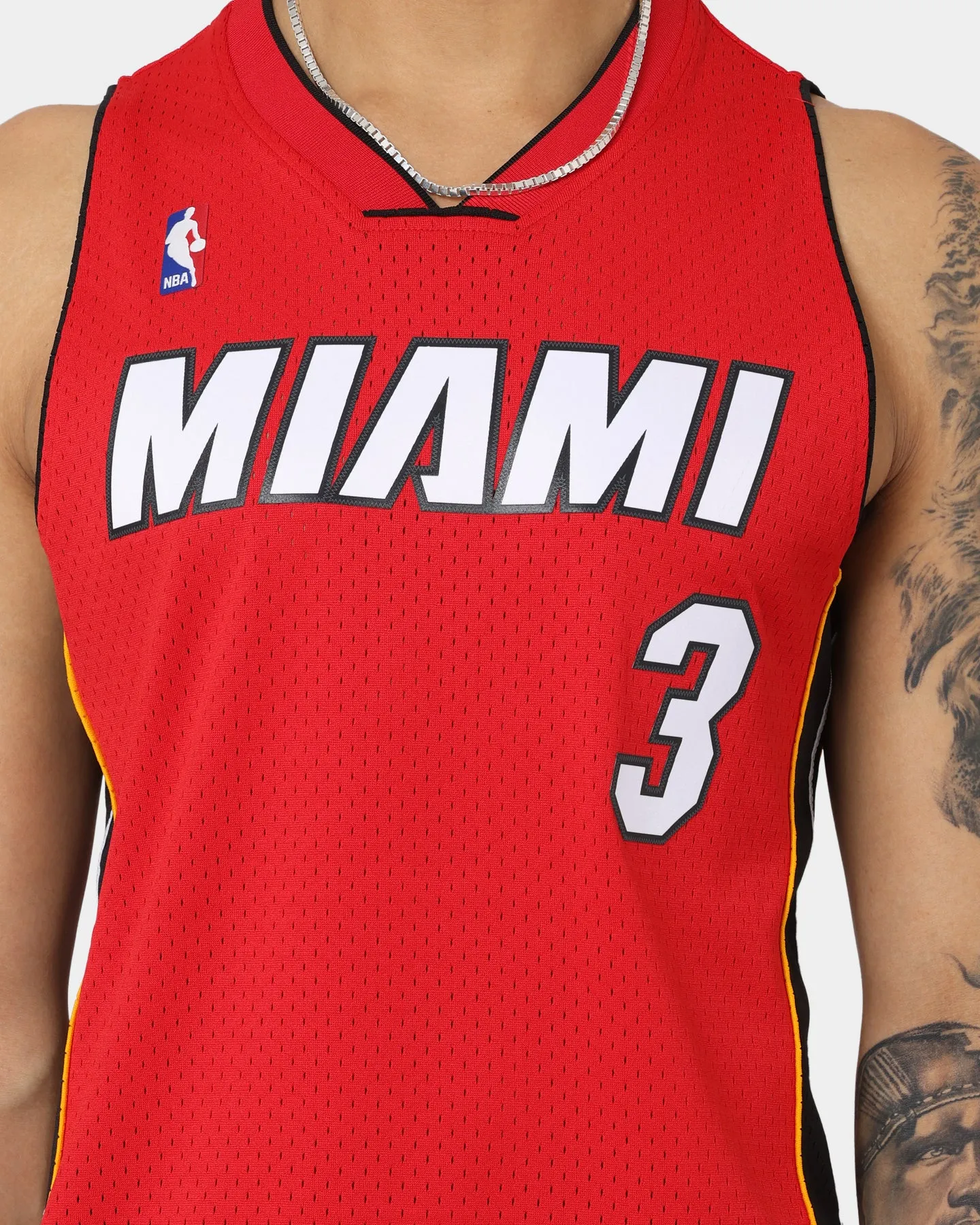 Mitchell & Ness Miami Heat Dwyane Wade #3 '05-'06 Road Jersey Red sold by Culture Kings product image thumbnail 4