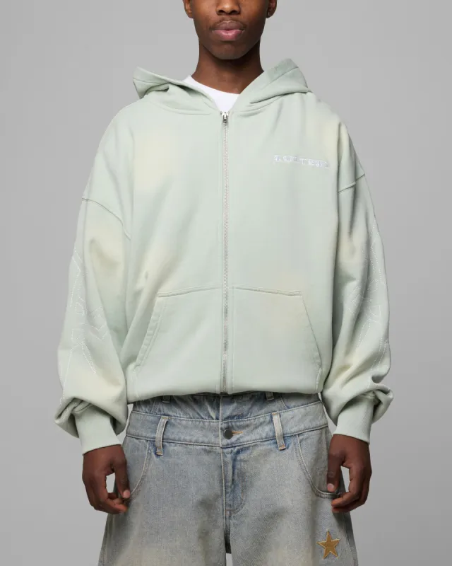 Loiter Atmosphere Full Zip Hoodie Washed Green sold by Culture Kings