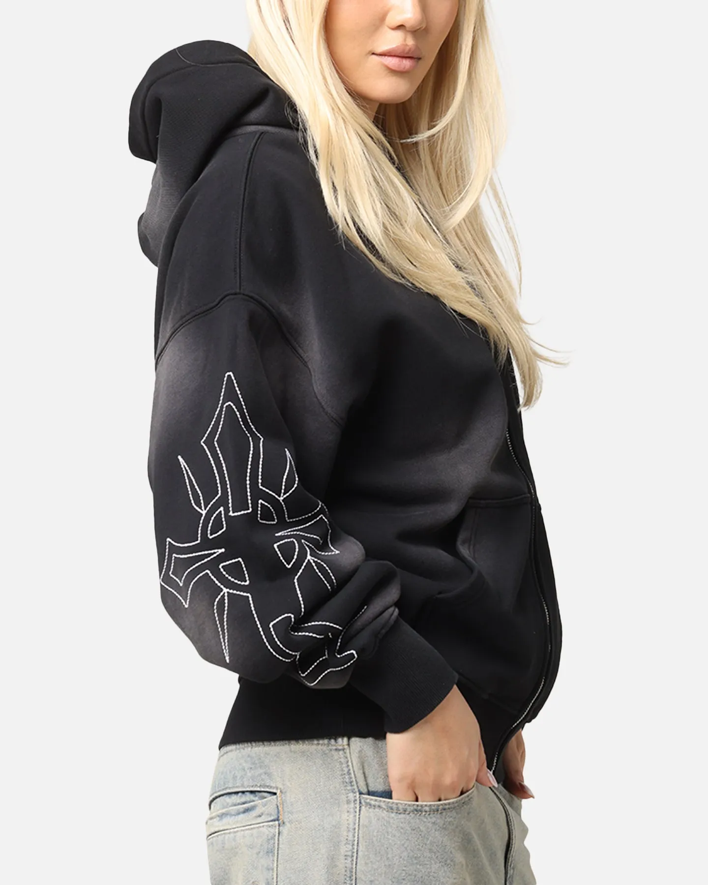 Loiter Atmosphere Full Zip Hoodie Vintage Black sold by Culture Kings product image thumbnail 5