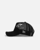 New Era Los Angeles Dodgers 'Cherub Trucker' 9FORTY A-Frame Trucker Snapback Black/White sold by Culture Kings