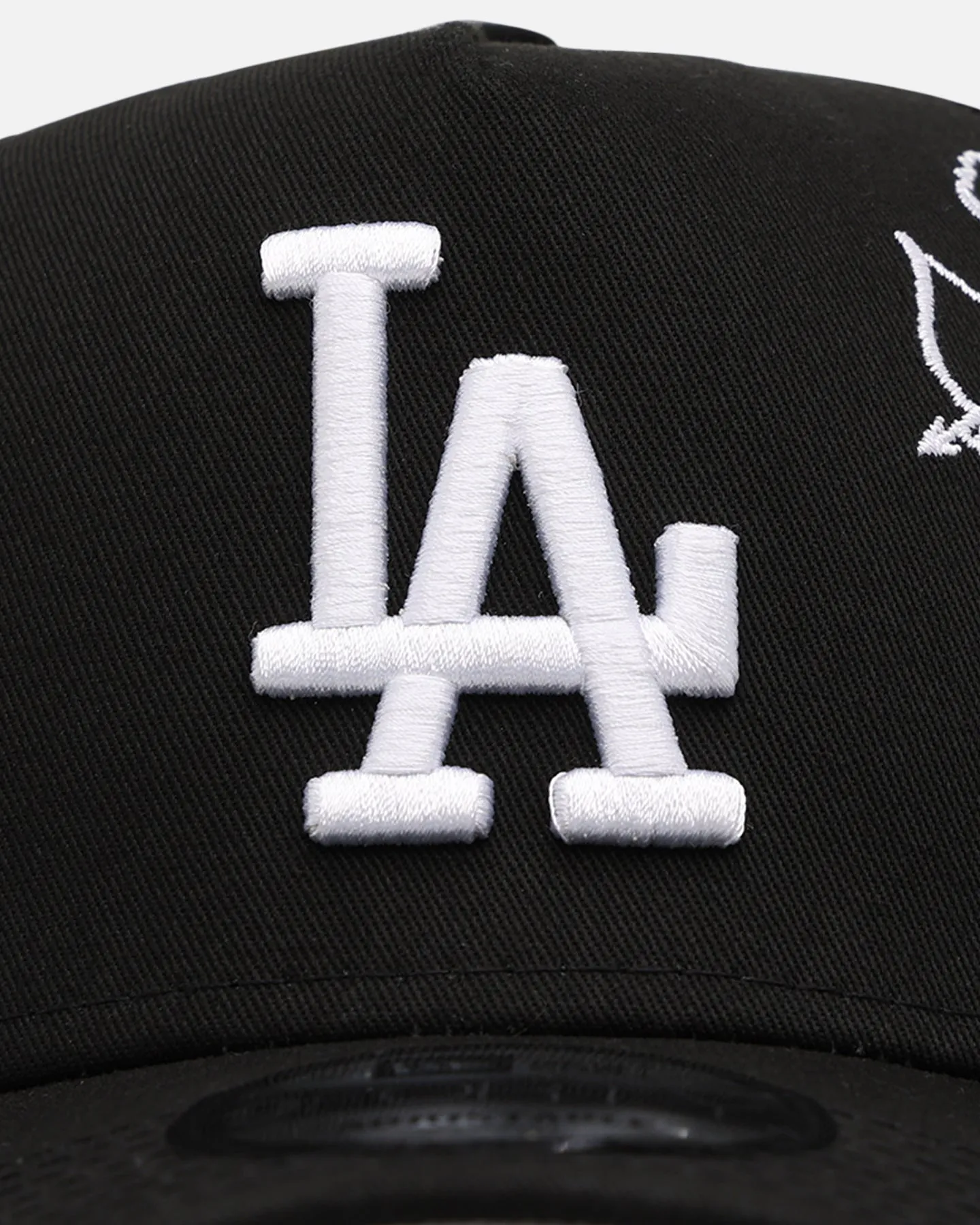 New Era Los Angeles Dodgers 'Cherub Trucker' 9FORTY A-Frame Trucker Snapback Black/White sold by Culture Kings product image thumbnail 5