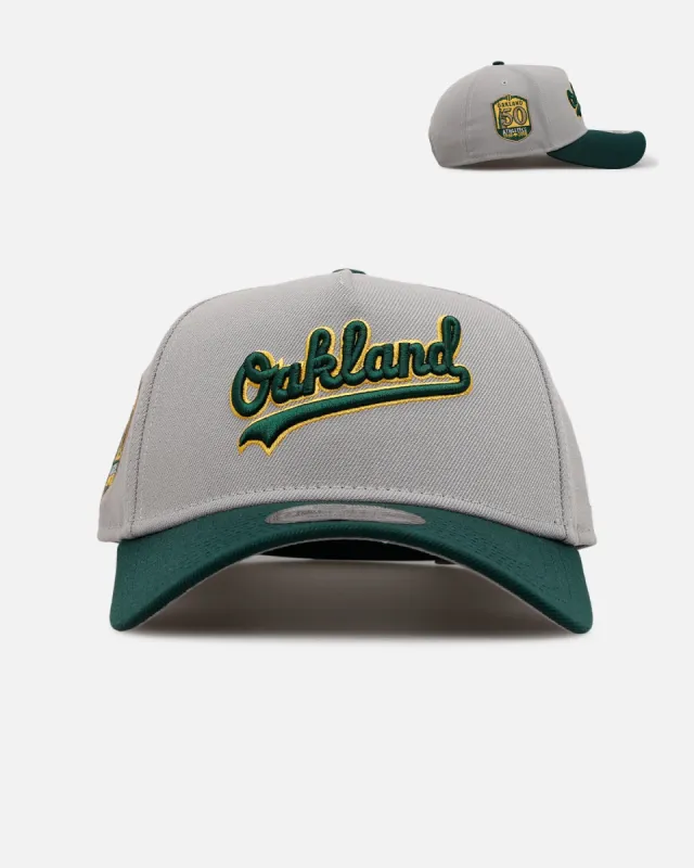 New Era Oakland Athletics 'Away Greys' 9FORTY A-Frame Snapback Grey sold by Culture Kings