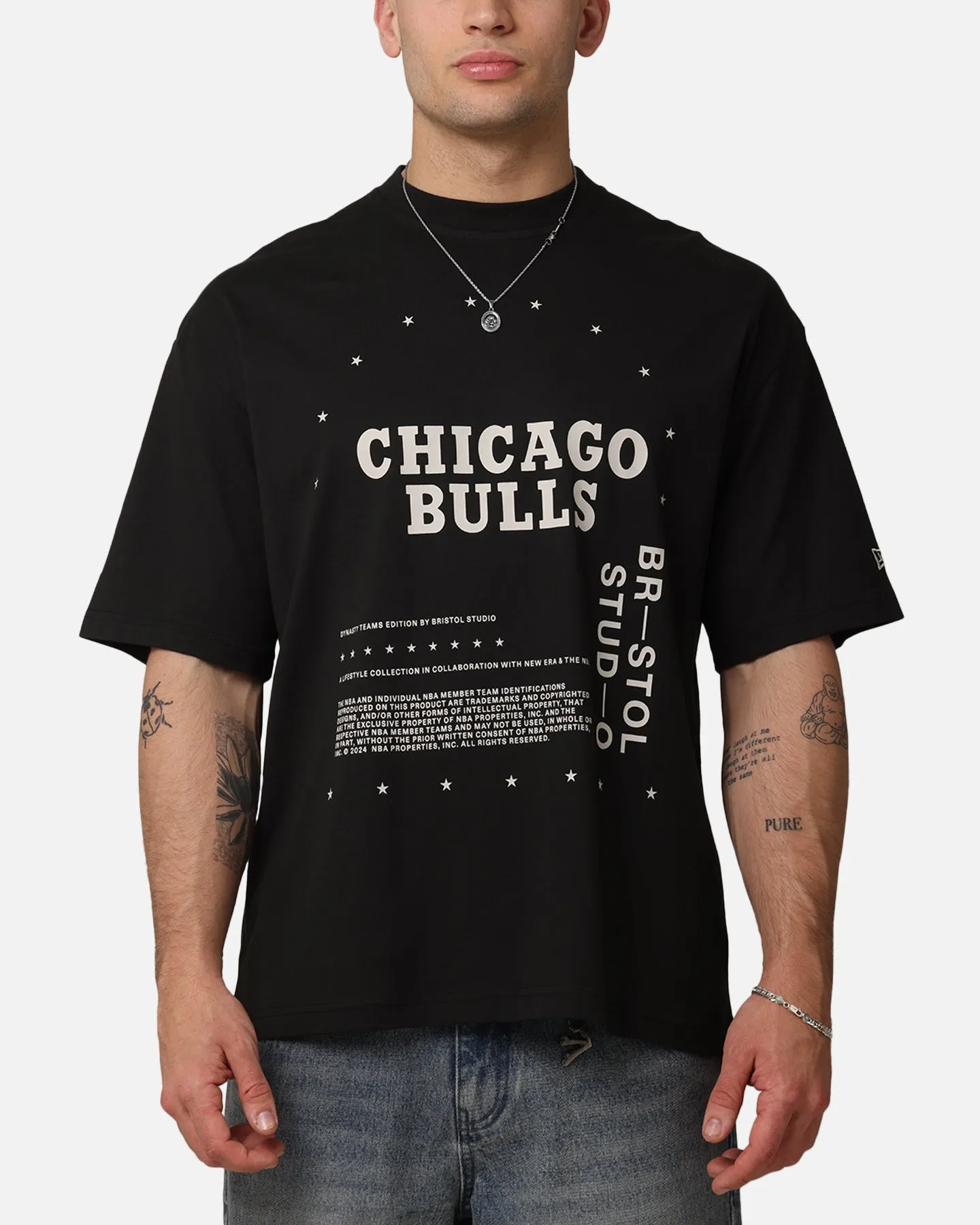 New Era X Bristol Studio Chicago Bulls 'Teams Edition' T-Shirt Black sold by Culture Kings