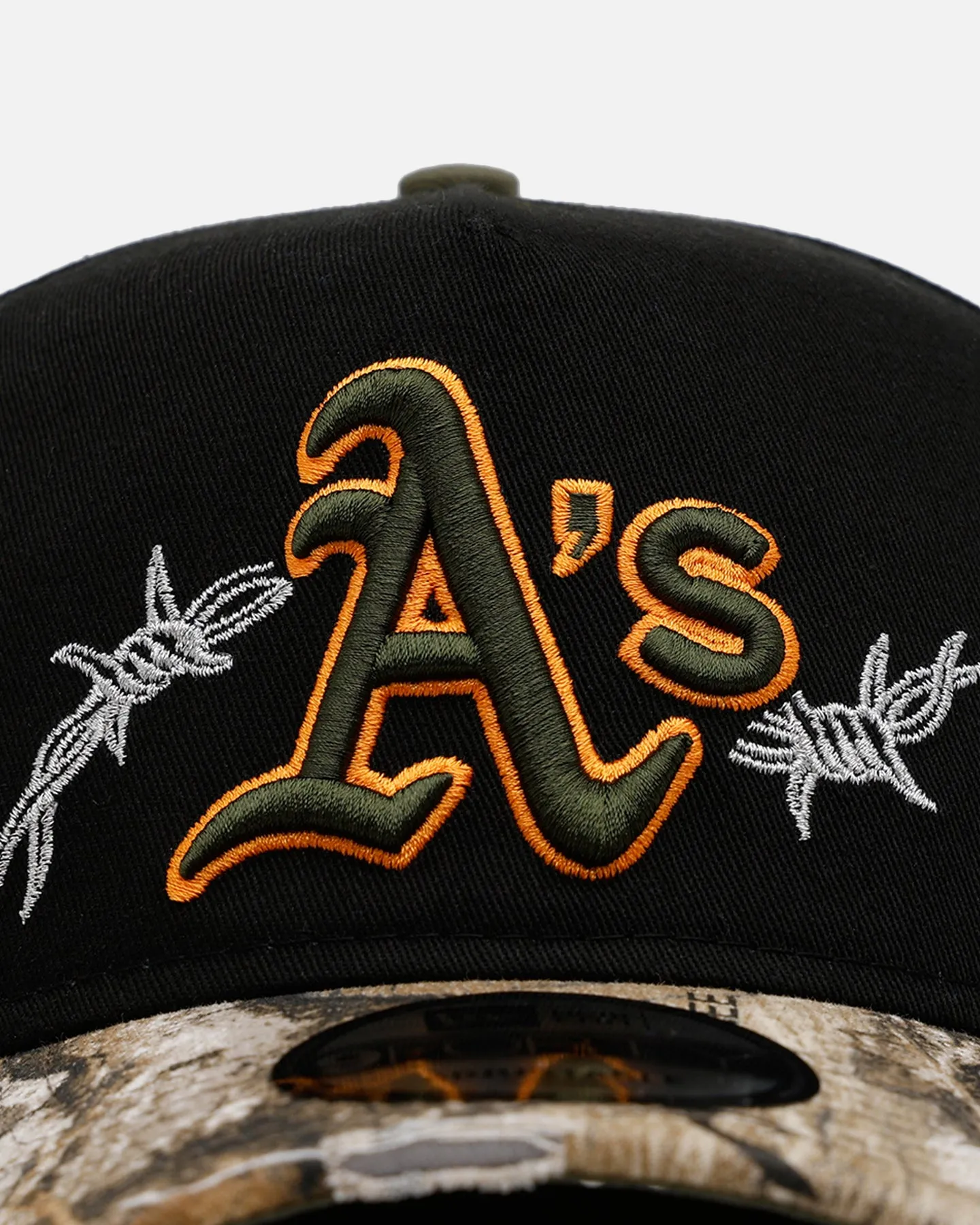 New Era Oakland Athletics 'Realtree Grit 2.0' 9FORTY A-Frame Snapback Black/Green/Orange sold by Culture Kings product image thumbnail 5