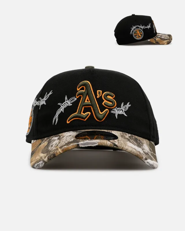 New Era Oakland Athletics 'Realtree Grit 2.0' 9FORTY A-Frame Snapback Black/Green/Orange sold by Culture Kings