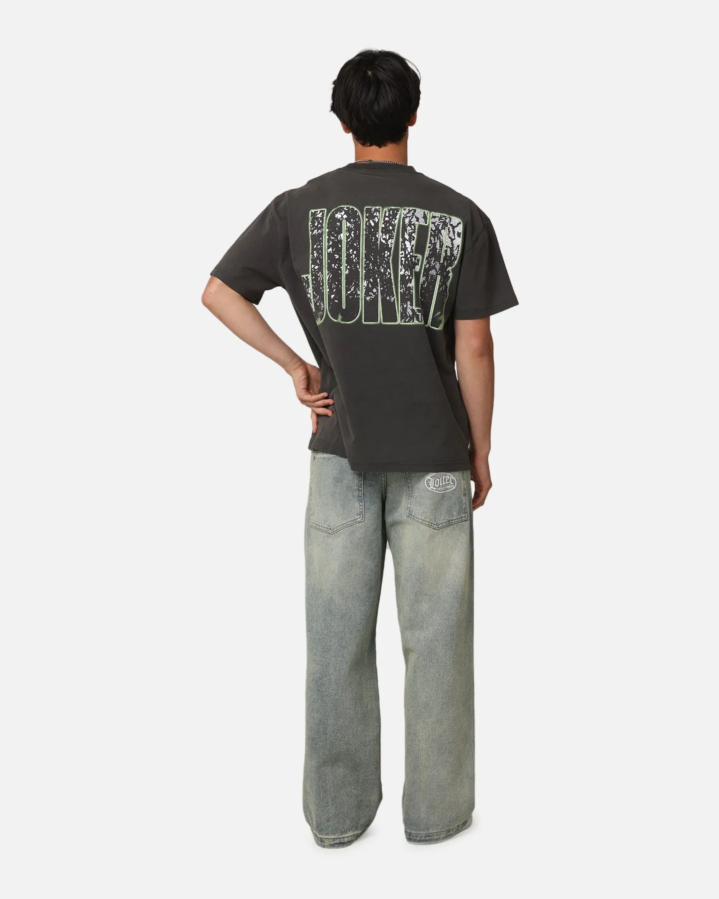 American Thrift X DC Batman The Joker Smile Heavyweight T-Shirt Black Wash sold by Culture Kings product image thumbnail 3