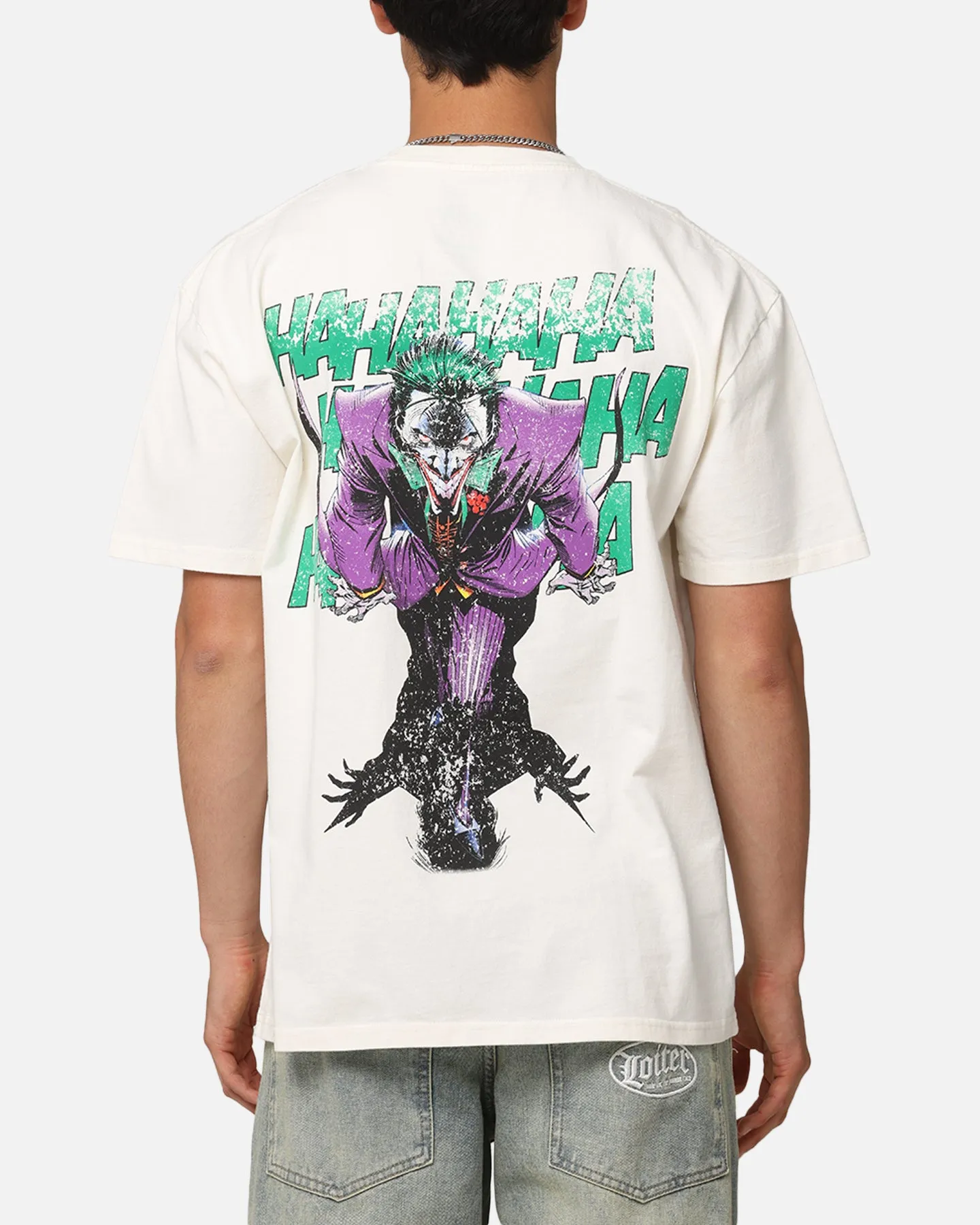American Thrift X DC Batman The Joker Rings Heavyweight T-Shirt Off White sold by Culture Kings product image thumbnail 2