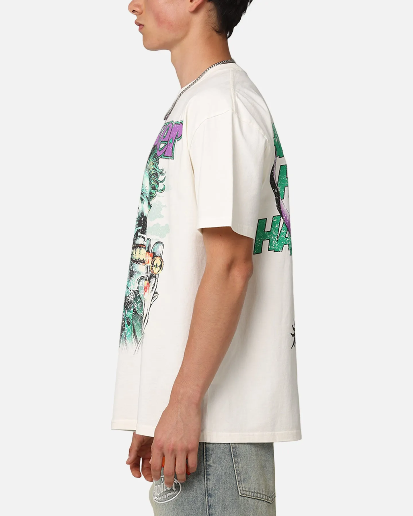 American Thrift X DC Batman The Joker Rings Heavyweight T-Shirt Off White sold by Culture Kings product image thumbnail 5