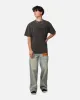 American Thrift X DC Batman The Joker Joker Logos Heavyweight T-Shirt Black Wash sold by Culture Kings