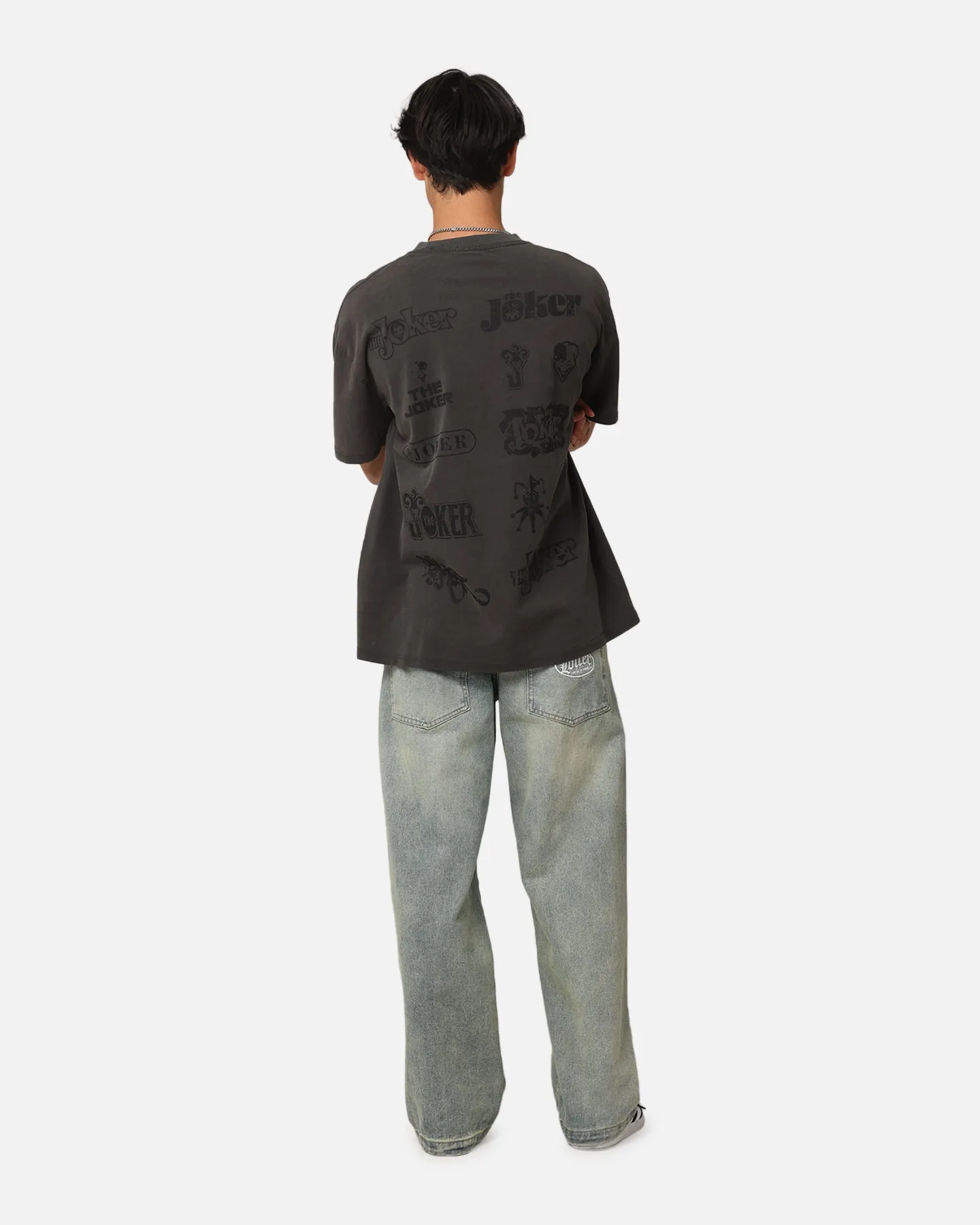 American Thrift X DC Batman The Joker Joker Logos Heavyweight T-Shirt Black Wash sold by Culture Kings product image thumbnail 3