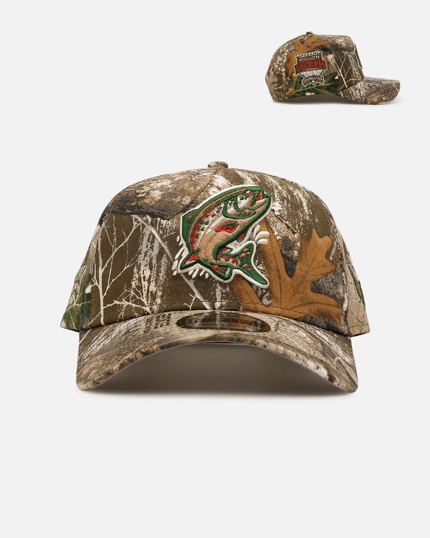 New Era Spokane Indians 'Great Outdoors' 9FORTY A-Frame Snapback Camo sold by Culture Kings