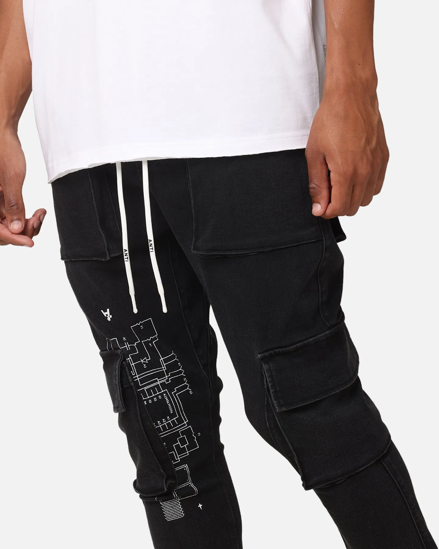 The Anti Order Blueprint Denim Joggers Vintage Black sold by Culture Kings product image thumbnail 3
