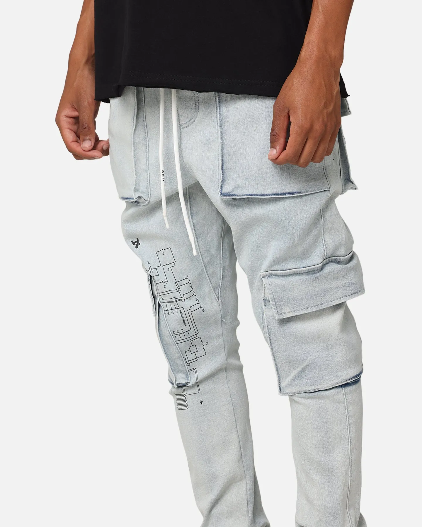 The Anti Order Blueprint Denim Joggers Superwash Blue sold by Culture Kings product image thumbnail 3