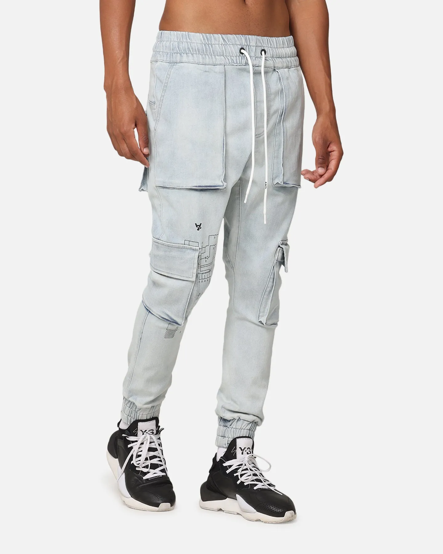 The Anti Order Blueprint Denim Joggers Superwash Blue sold by Culture Kings