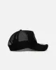 New Era San Francisco 49ers 'Cherub Trucker' 9FORTY A-Frame Trucker Snapback Black/White sold by Culture Kings