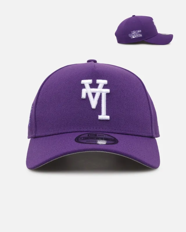 New Era Los Angeles Dodgers 'Upside Down LA Polychromatic' 9FORTY A-Frame Snapback Purple sold by Culture Kings