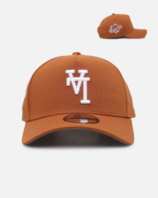 New Era Los Angeles Dodgers 'Upside Down LA Polychromatic' 9FORTY A-Frame Snapback Brown sold by Culture Kings