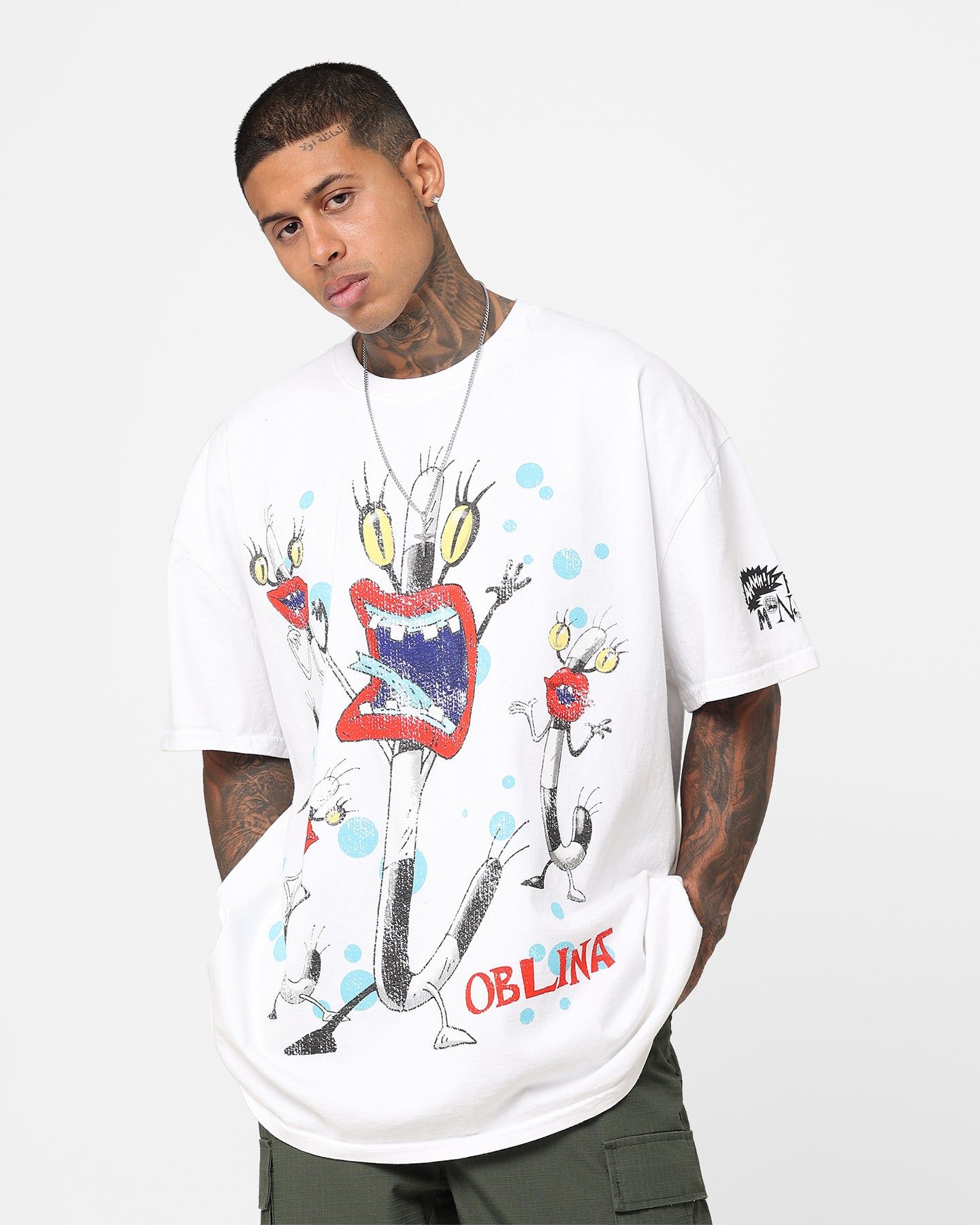 American Thrift X Aaahh!!! Real Monsters Oblina Heavyweight Vintage T-Shirt Black Wash sold by Culture Kings