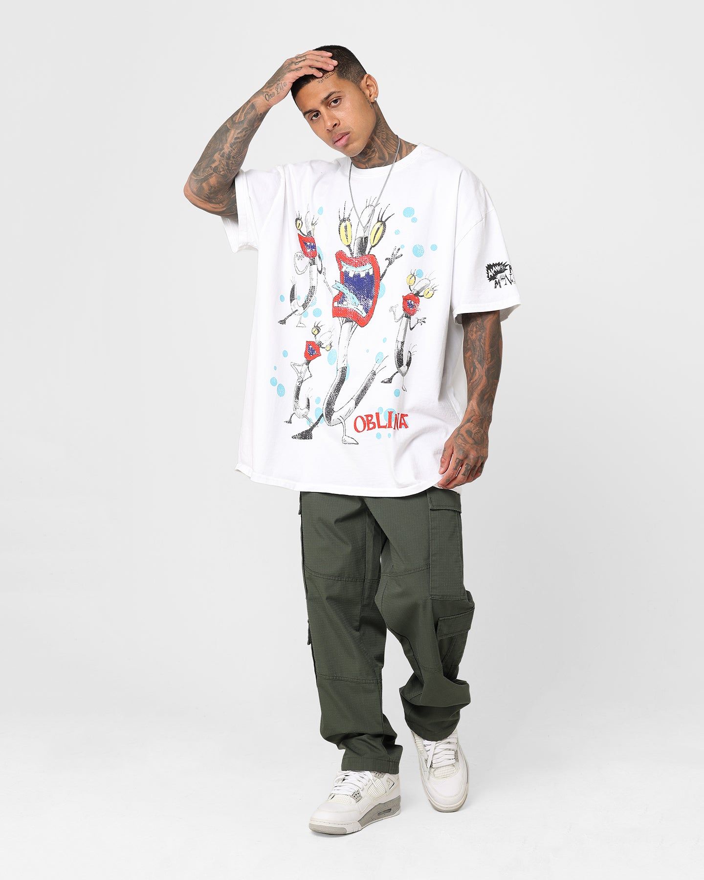 American Thrift X Aaahh!!! Real Monsters Oblina Heavyweight Vintage T-Shirt Black Wash sold by Culture Kings product image thumbnail 2