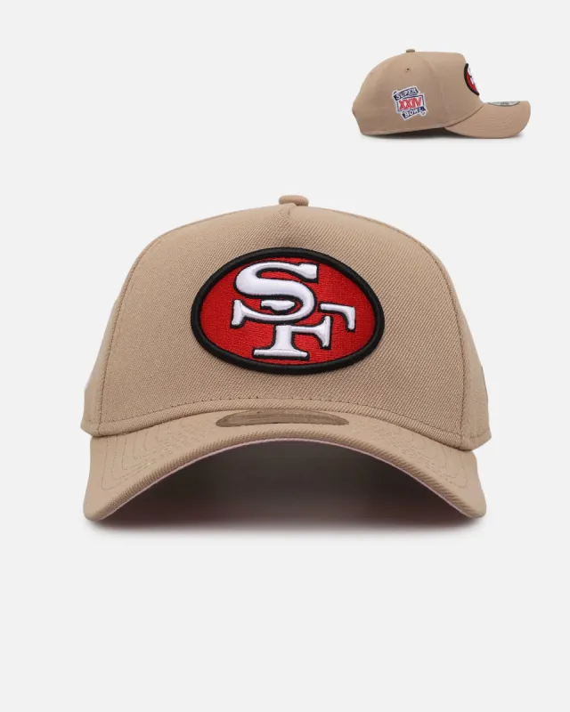 New Era San Francisco 49ers 'Tan Pink' 9FORTY A-Frame Snapback Tan sold by Culture Kings