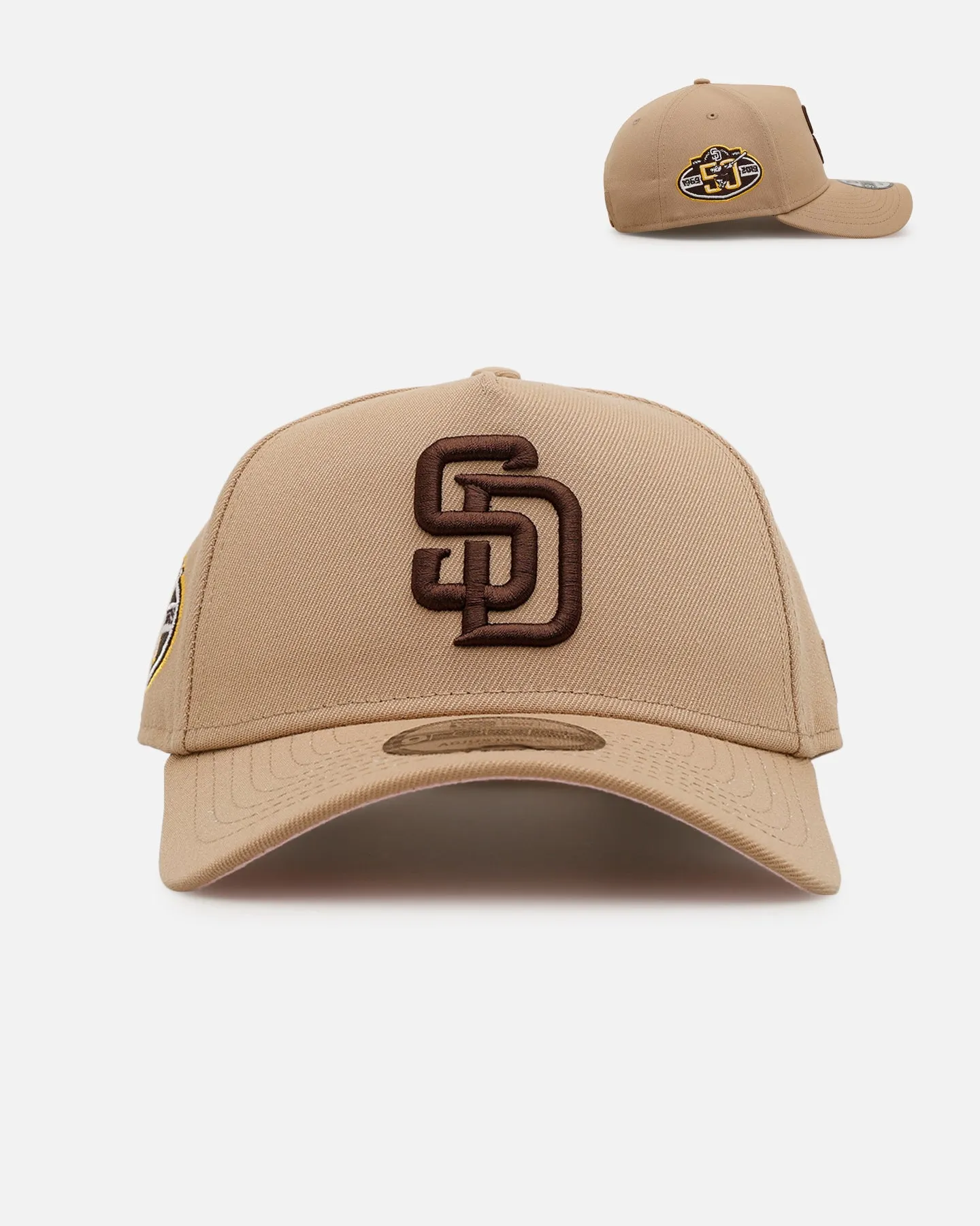 New Era San Diego Padres 'Tan Pink' 9FORTY A-Frame Snapback Tan sold by Culture Kings