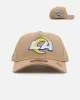 New Era Los Angeles Rams 'Tan Pink' 9FORTY A-Frame Snapback Tan sold by Culture Kings