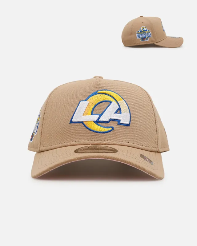 New Era Los Angeles Rams 'Tan Pink' 9FORTY A-Frame Snapback Tan sold by Culture Kings
