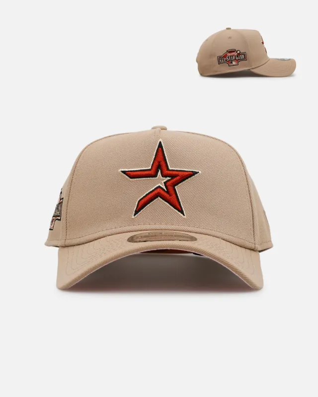 New Era Houston Astros 'Tan Pink' 9FORTY A-Frame Snapback Tan sold by Culture Kings