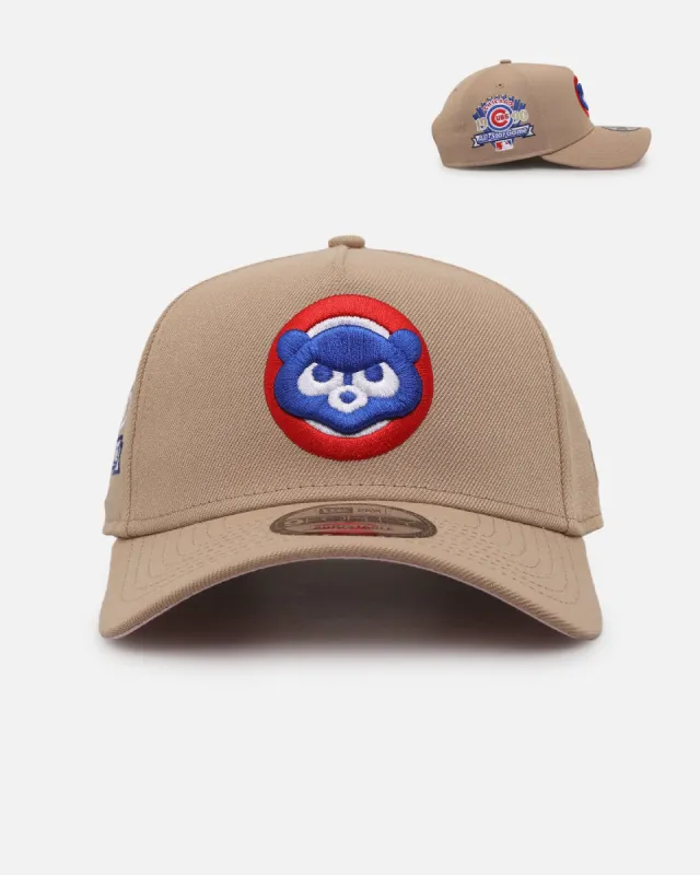 New Era Chicago Cubs 'Tan Pink' 9FORTY A-Frame Snapback Tan sold by Culture Kings