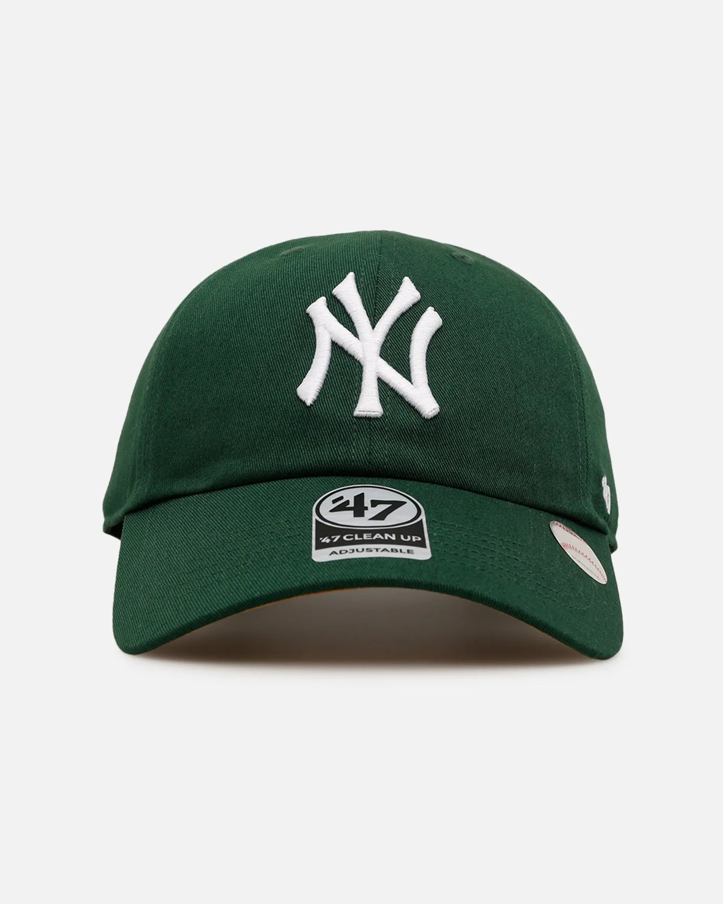 47 Brand New York Yankees 'Yankees Color Wheel' Suede Undervisor 47 Clean Up Strapback Dark Green sold by Culture Kings