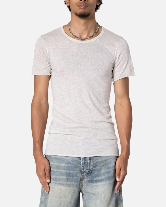 MNML Sheer Knit Bias Cut T-Shirt Grey sold by Culture Kings